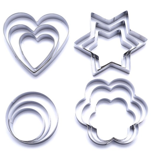 Set di stampini in acciaio inossidabile - 12 pz