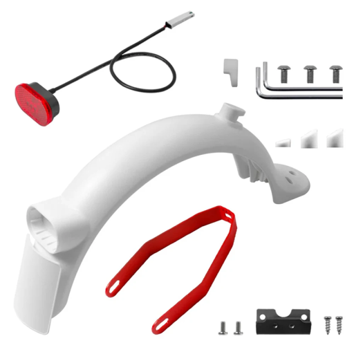 Set für hinteren Kotflügel mit Halterung und Rücklicht für Elektroroller Xiaomi M365 Pro 2 1S Ersatzmontagezubehör