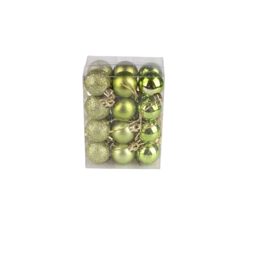 Set kerstballen 24 stuks