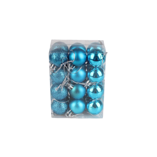 Set kerstballen 24 stuks