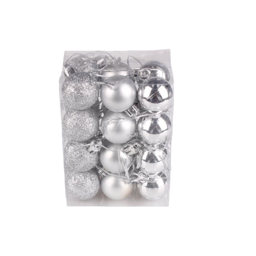 Set kerstballen 24 stuks
