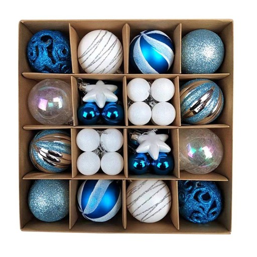 Set kerstversiering 42 stuks H1171