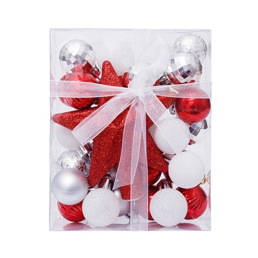 Set kerstversieringen met een ster, 30 stuks
