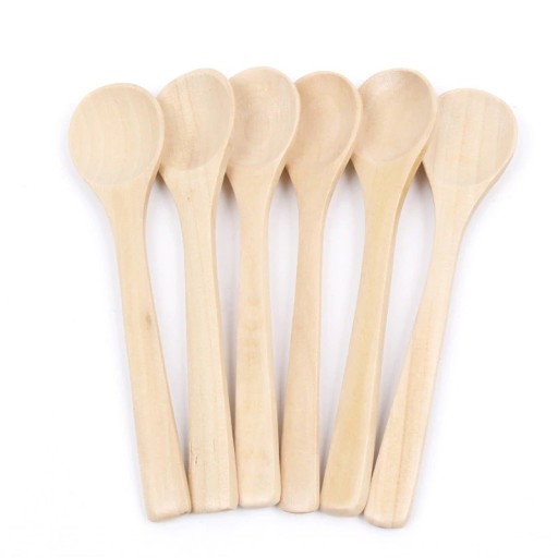 Set linguri de lemn din lemn - 6 buc