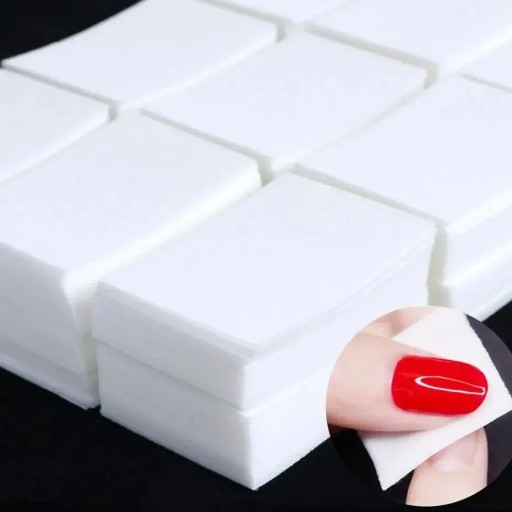 Set med 450 non-woven-toppar för rengöring och borttagning av nagellack