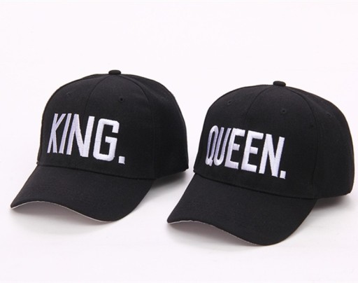 Set med kepsar - KING AND QUEEN