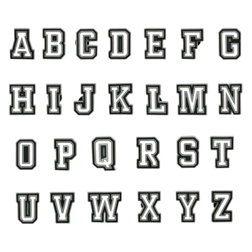 Set mit 26 PVC-Anhängern für Crocs-Schuhe mit Buchstaben, alphabetische Dekoration für Schuhe, bunte Accessoires zur Personalisierung von Kinder- und Erwachsenenschuhen