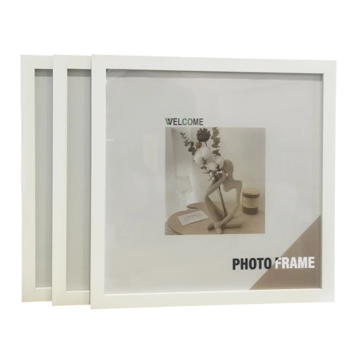 Set mit 3 quadratischen Bilderrahmen 20 x 20 cm dekorative Bilderrahmen für die Wohnung zur Belebung des Interieurs