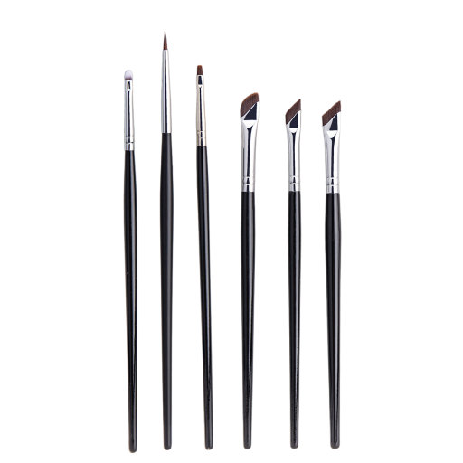 Set mit 6 flachen Make-up-Pinseln