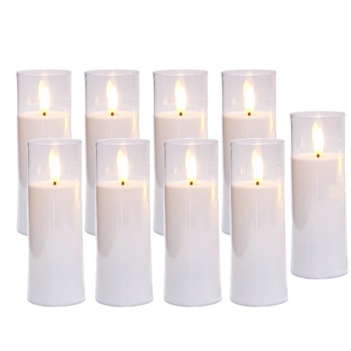 Set mit 90 Stück LED-kerzen ohne Flamme 15 cm LED-Technologie weiße Batteriekerze für Hochzeitsdekoration Tischdekoration und festliche Anlässe