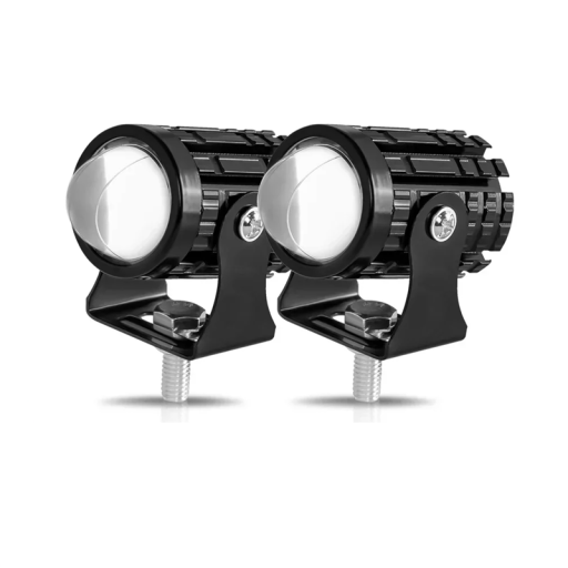 Set of 2 Motorcycle LED Headlights 3000 lm Waterproof IP67 Aluminium Alloy Universal Lights for Motorbike Daytime Running