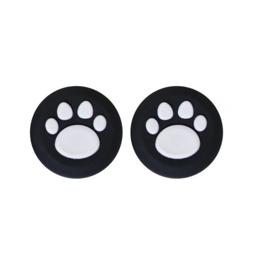 Set of 2 Silicone Thumbstick Covers with Paw Print Design for PS5 PS4 Xbox Series X S Xbox One 360 Elite