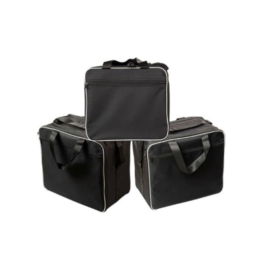 Set of 3 Motorcycle Inner Bags for Luggage 28 l 36 l 40 l Black Top and Side
