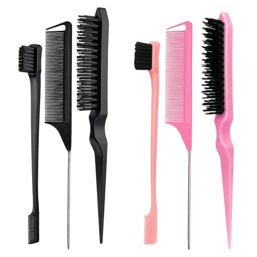 Set of 3 Styling Combs Professional Hairdressers' Comb Set