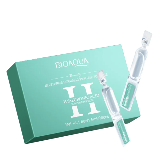 Set of 30 Ampoules 1.5 ml Serum with Hyaluronic Acid Skin Nutrition Hydration Facial Care Single-Use Ampoules Anti-Wrinkle