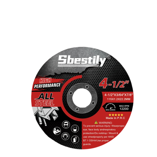Set of 5 Cutting Discs 115 mm Resin Discs for Circular Saw Angle Grinder Cutting Wood PVC Metal Steel Stainless Bars