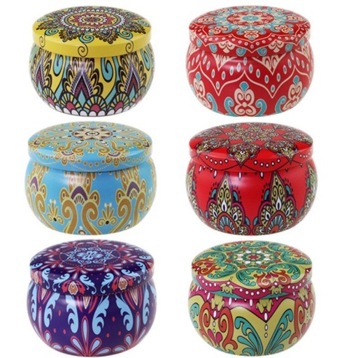 Set of 6 Metal Tins