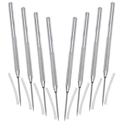 Set of 8 Metal Sculpting Tools for Ceramics Clay Wax Materials Arts and Crafts Modelling and Detailing with Caps