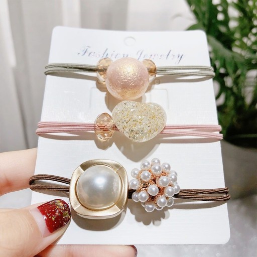 Set of Decorative Hair Ties - 3 pcs