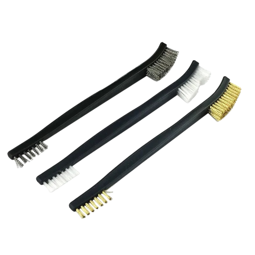 Set of Double-Sided Steel Wire Brushes Cleaning Brushes for Various Machines or Weapons Brushes for Removing Rust, Old Paint or Dirt 3 pcs