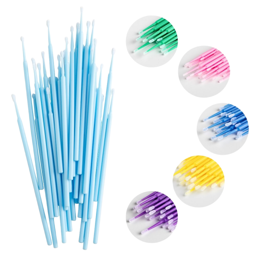 Set of Micro Brushes for Lashes 100 pcs