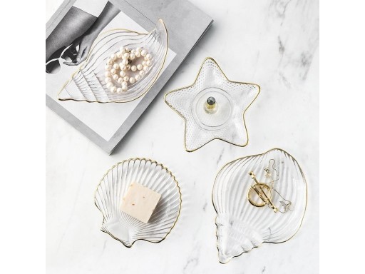 Set of Ocean Glass Plates 4 pcs