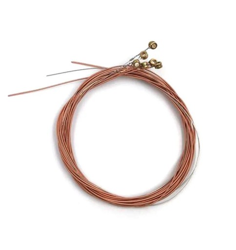 Set of Six Metal Strings for Classical and Acoustic Guitar Replacement Strings with Clear Tone and Long Lifespan Accessories for Guitarists