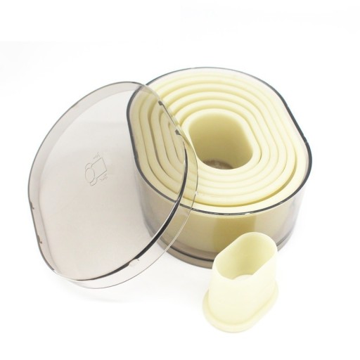Set ovale koekjesvormpjes 7 stuks