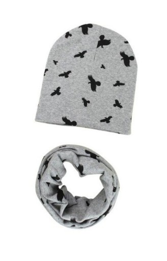 Set per bambini - cappello e scaldacollo - motivi di animali