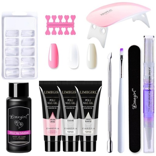 Set per unghie con mini lampada UV/LED