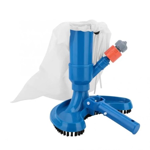 Set profesional de curățare a piscinei cu aspirator și perie, racord UE, potrivit pentru piscine exterioare și izvoare termale, echipament complet