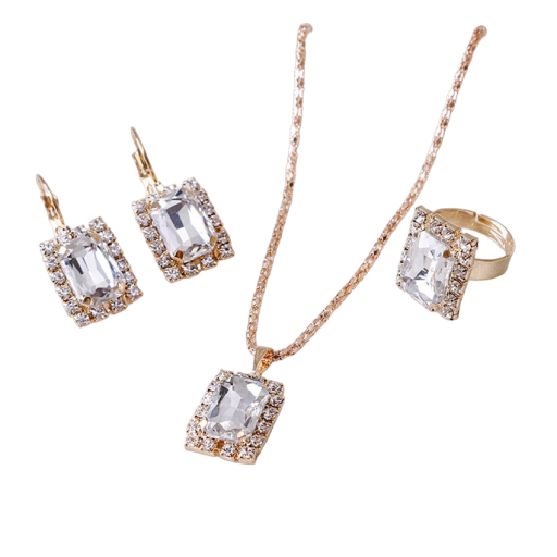 Set regalo per donne collana, orecchini e anello