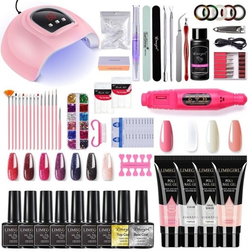 Set unghii cu lampă UV/LED J284