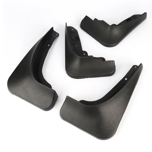 Set universal de 4 bucăți de aripi negre 38,5 x 29,3 cm Lapațe de protecție pentru murdărie față și spate pentru mașini SUV, furgon, camion