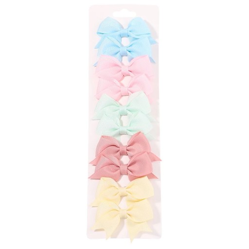Set van 10 haarspeldjes met strik 6,1 x 4,3 cm Elegante strikspeldjes Kleurrijke haaraccessoires voor meisjes Vrouwen Stijlvol kapsel