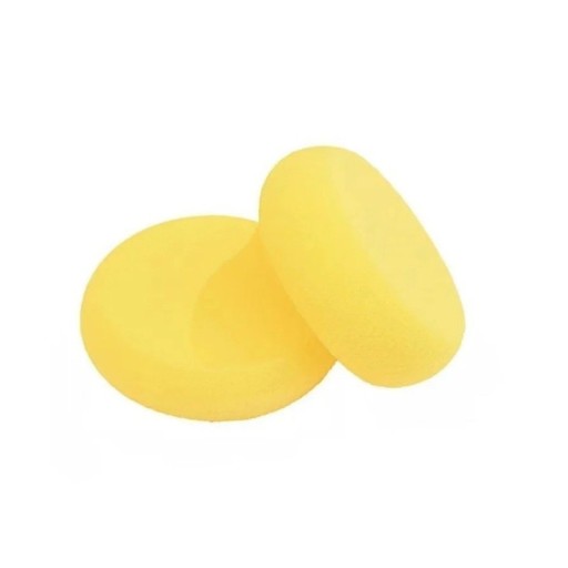 Set van 10 ronde gele keramische sponzen 7,5x2 cm voor keramiek, kleimodellering, beeldhouwen en schildergereedschap schoonmaken