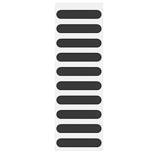 Set van 10 stofdoppen en gaasjes voor Samsung Sound Hole en oplaadpoortdeksel Vuilbescherming 2,2 cm