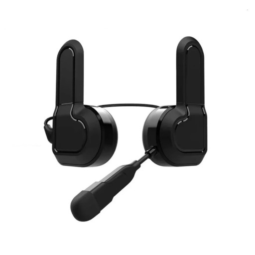 Set van 2 Bluetooth intercoms X2 voor helm met spraakbediening IPX6 600mAh Kleurrijke achtergrondverlichting Stereo-transmissie 23 uur batterijduur