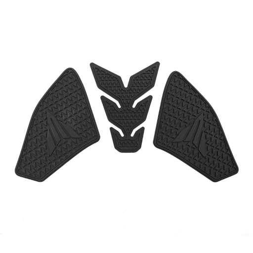Set van 3 antislip rubberen tankstickers voor de Yamaha MT-09 SP, beschermende stickers, grippad en brandstoftankstickers.