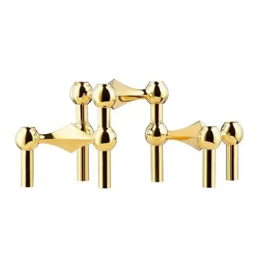 Set van 3 metalen kaarsenhouders 10 × 6 × 1,2 cm Moleculaire structuur Nordic kaarsenhouder Moderne decoratie Woondecoratie Cadeau Woonkamer