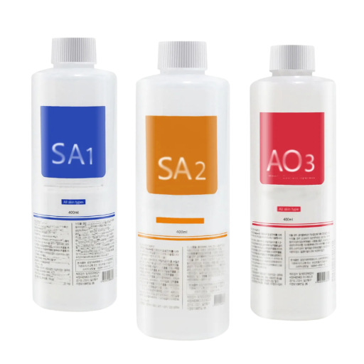 Set van 3 stuks Hydra Aqua Peel Solution serums voor cosmetisch apparaat 1200 ml dieptereiniging en hydratatie van de huid