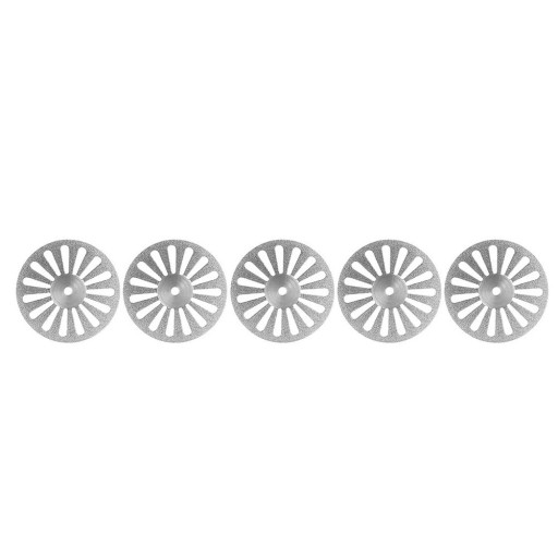 Set van 5 diamantzaagbladen CM05 220 0,20mm voor tandlaboratoria Ultradunne dubbele zaagblad voor nauwkeurig snijden van tandmaterialen