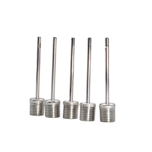 Set van 5 luchtnaalden 3,95 cm van roestvrij staal en aluminiumlegering Adapters voor pompen en compressoren Opblazen van basketbal voetbal volleybal