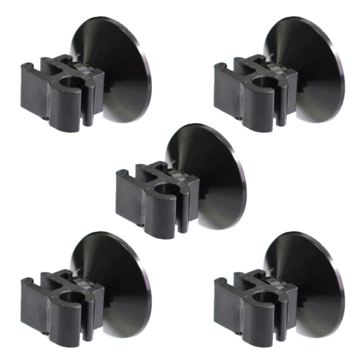 Set van 5 zuignappen clips voor aquarium 2,8x2 cm Bevestigingshouder voor pomp slang Zuurstofbuis Kabel Aquariumaccessoires