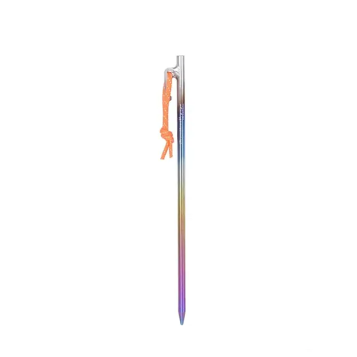 Set van 6 stuks titanium tentpinnen 30 cm Duurzame lichte tentpinnen voor kamperen, wandelen, bergbeklimmen, outdooraccessoires