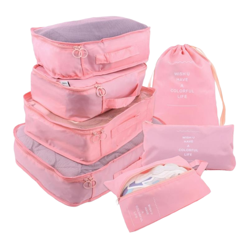 Set van 7 reiskofferorganizers