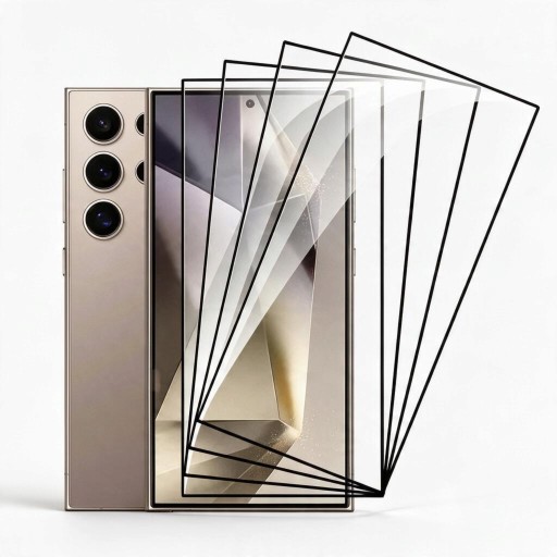 Set van beschermglazen voor Samsung Galaxy S26+ 4 stuks Gehard glas voor het scherm met volledige rand en zwarte rand Tegen krassen