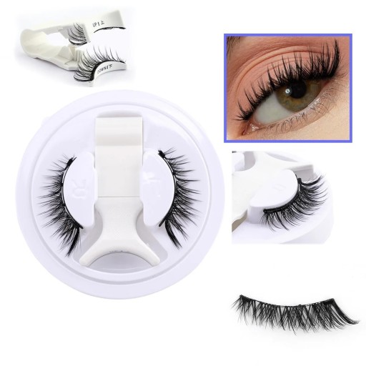 Set van magnetische kunstwimpers LZ02 1 paar Lengte 6–11 mm Herbruikbare wimpers met eenvoudige applicatie Applicator natuurlijke volume zonder lijm