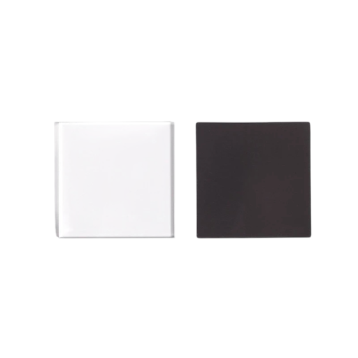 Set van vierkante transparante magneten voor eigen foto 50x50x0,3 mm dunne magnetische houder voor de koelkast en metalen oppervlakken