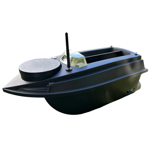 Set von Futterbooten 55 x 27,5 x 29 cm GPS Angelboot für Köder 12 V Fernbedienung LCD-Display Tragfähigkeit 3 kg